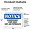 Signmission Exit Sign, Vinyl Decal, 14 in W, 10 in H, Emergency Exit Only Not An Entrance OS-2PACK-NS-D-1014-L-11820 - alternate 2